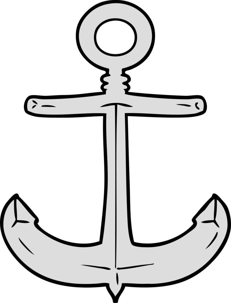 Vector cartoon anchor