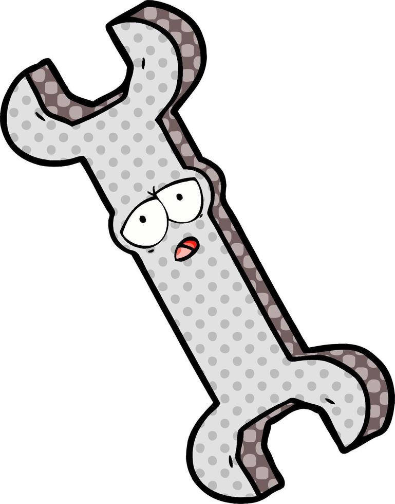 Vector cartoon spanner