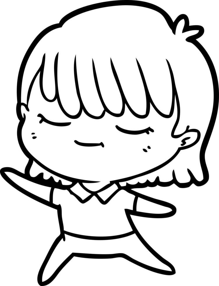 Vector cartoon woman