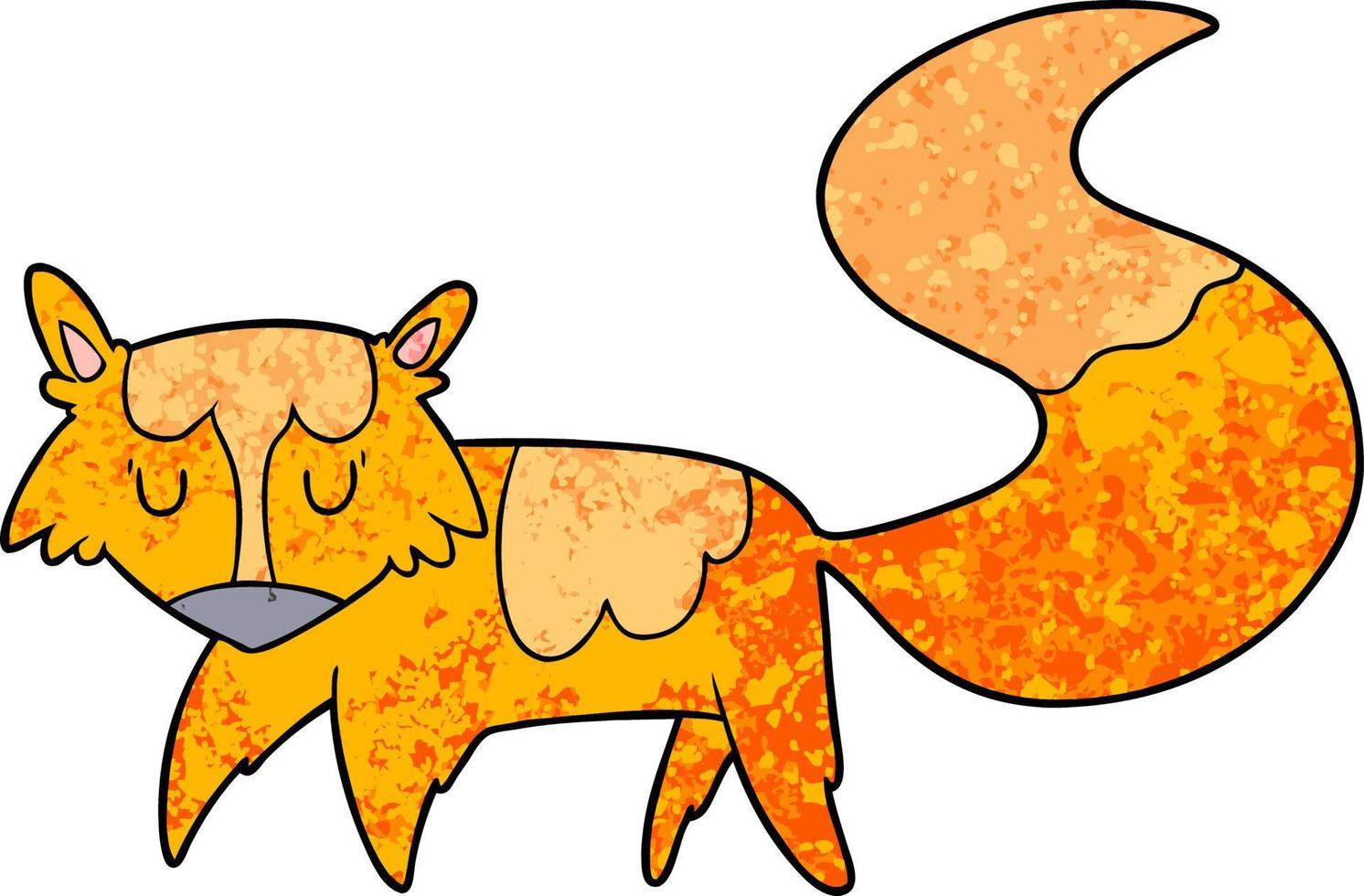 cartoon fox character vector