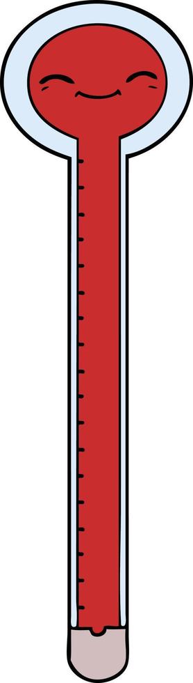 Vector cartoon thermometer