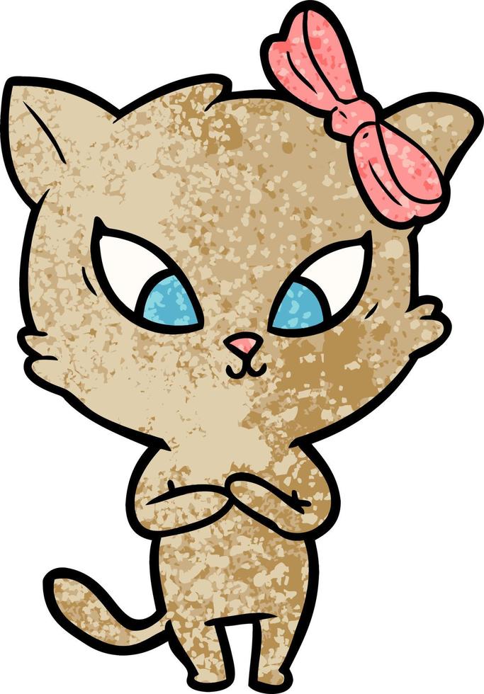 Vector cartoon cat