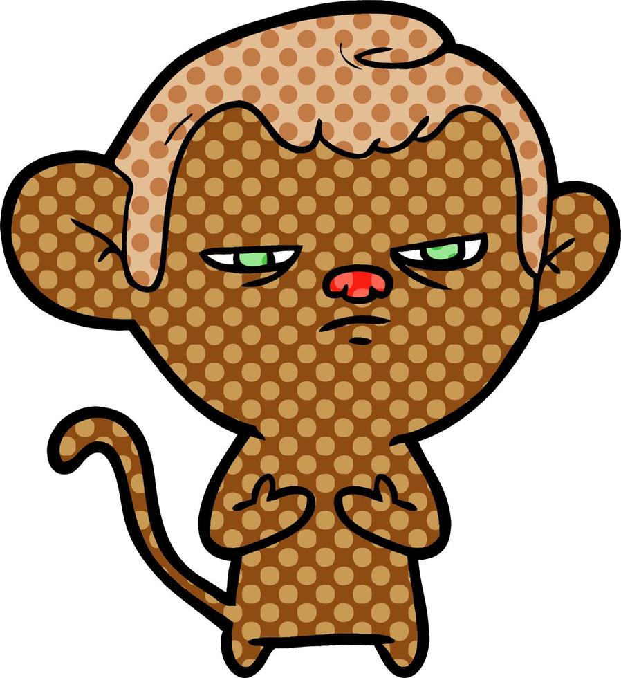 Vector cartoon monkey