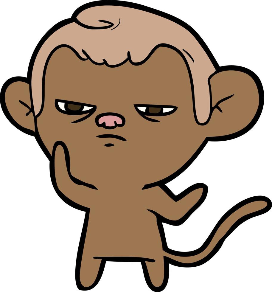 Vector cartoon monkey