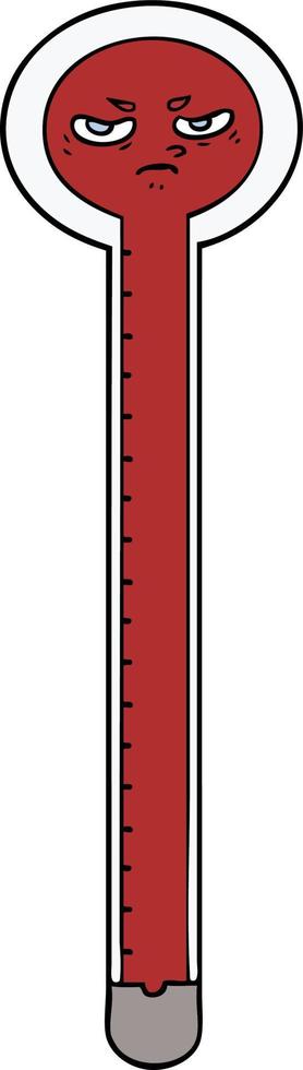 Vector cartoon thermometer