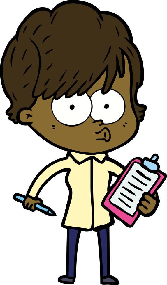 Vector cartoon woman