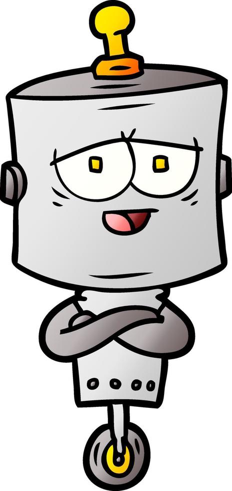 Vector cartoon robot