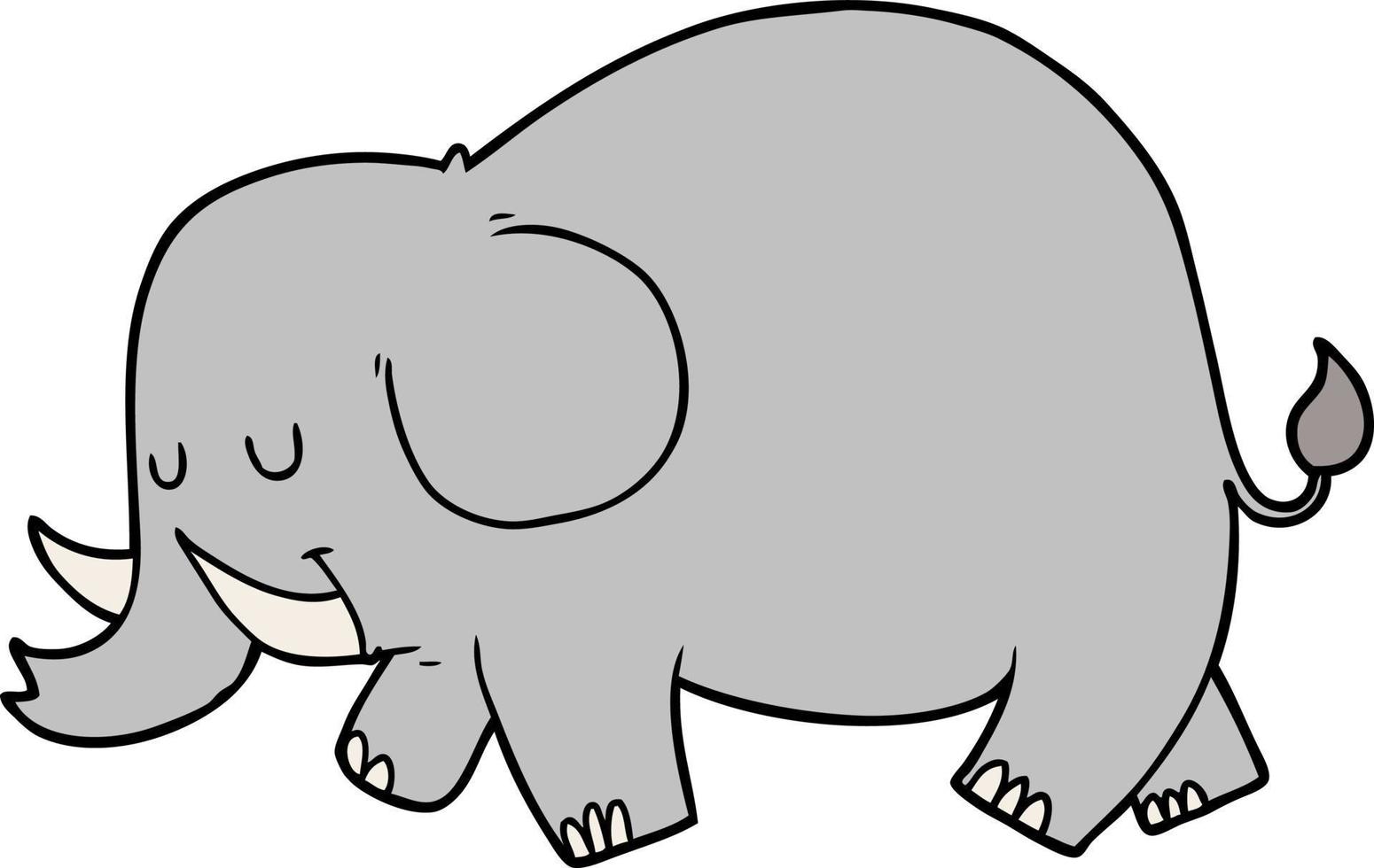 Vector cartoon elephant