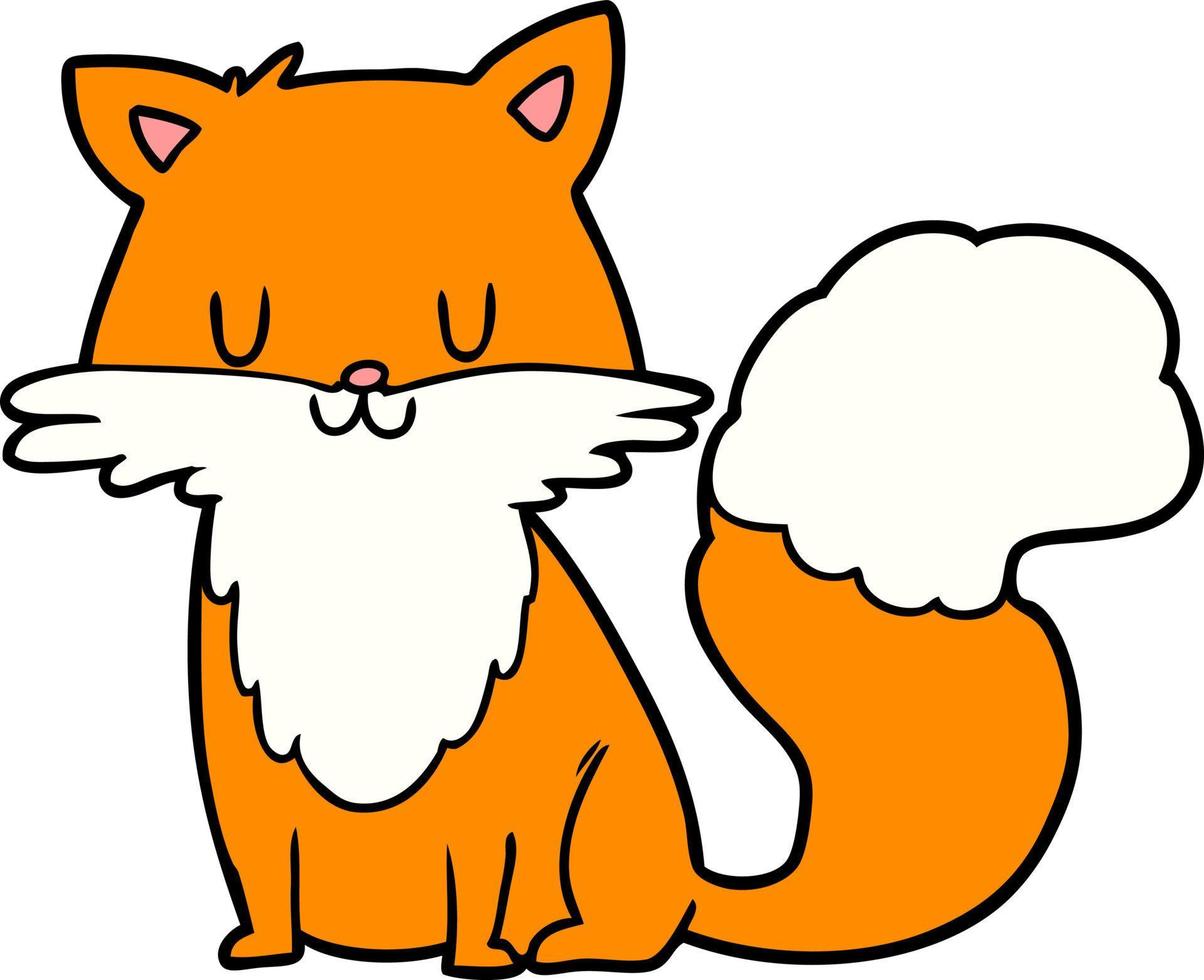 Vector cartoon fox