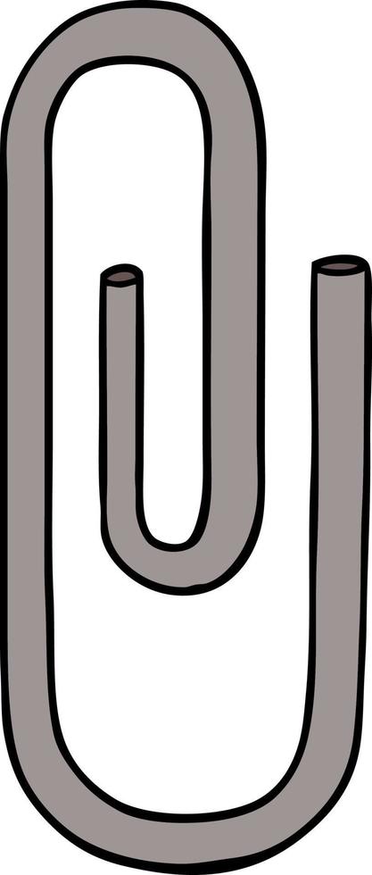 Vector cartoon paperclip