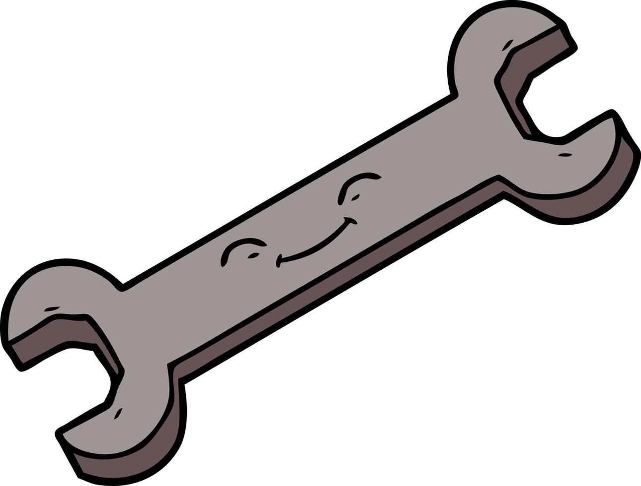 Vector cartoon spanner
