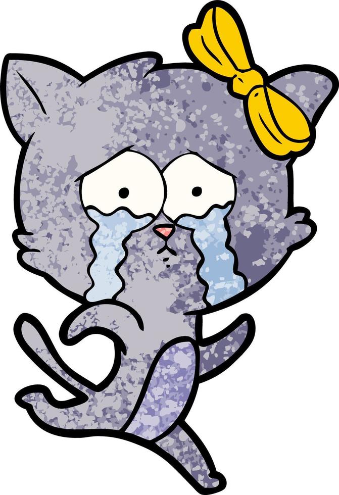 cartoon cat character vector