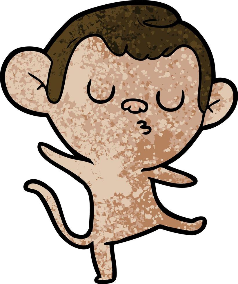 cartoon monkey character vector