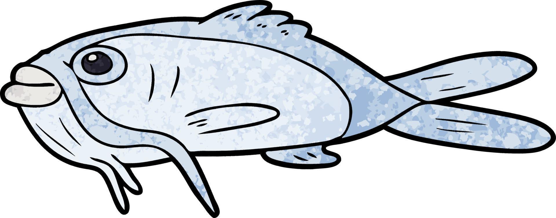 cartoon catfish character vector