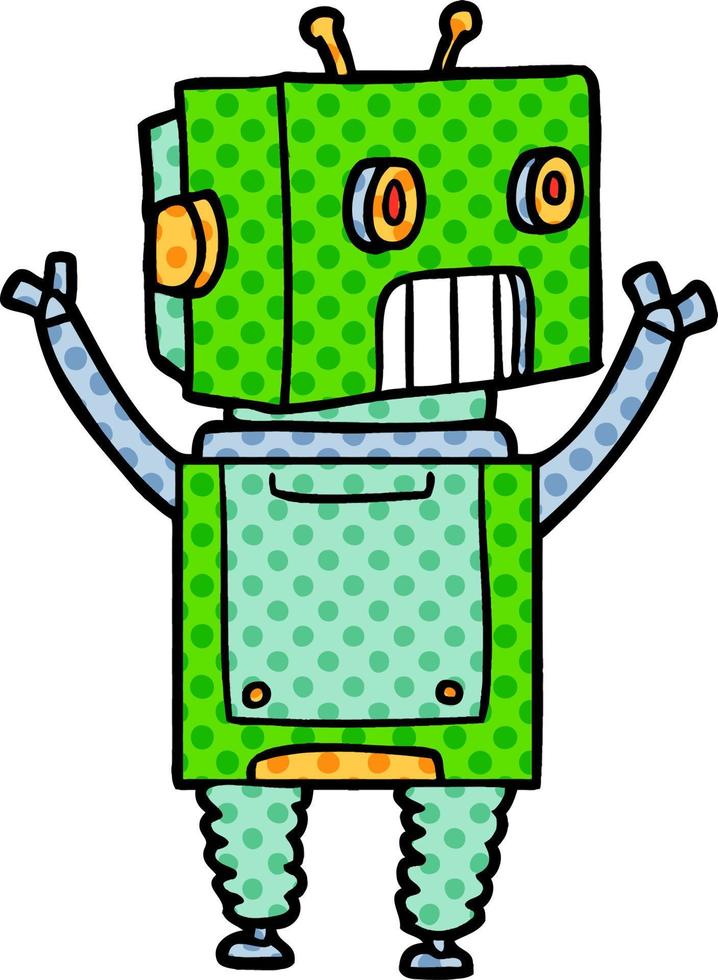 cartoon robot character vector