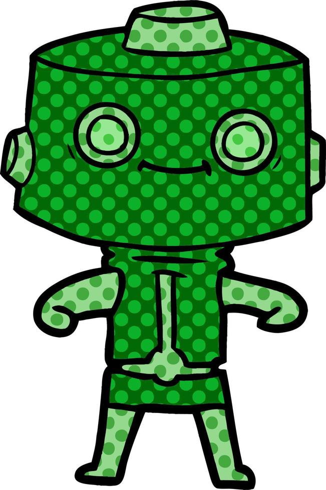 personaje de robot de dibujos animados vector