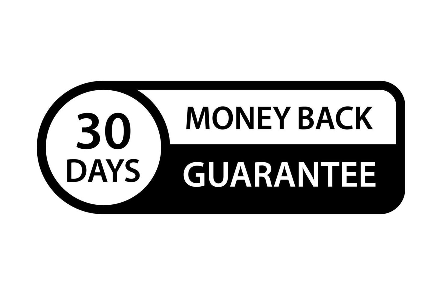 30 days money back guarantee icon vector for graphic design, logo, website, social media, mobile app, UI illustration