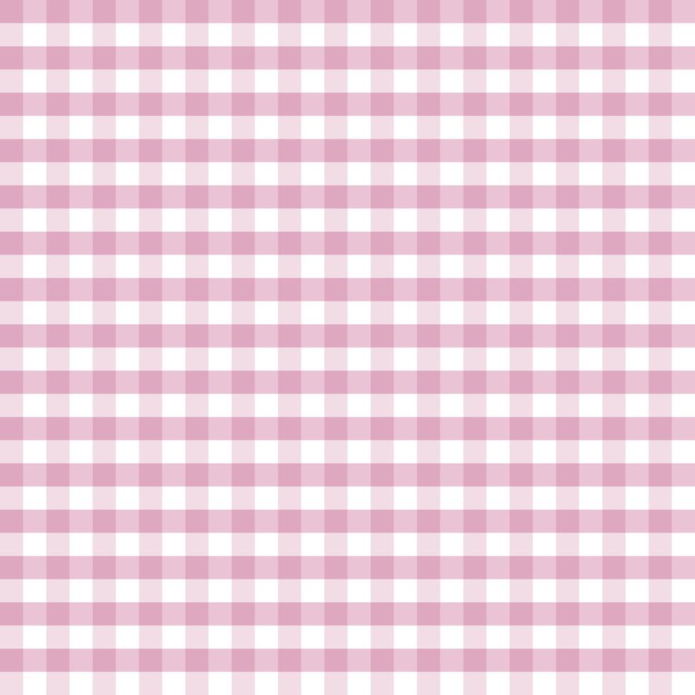 Pink Gingham pattern for clothes, tablecloths, plaid, shirts, dresses, paper, blankets, bedding, quilts and textile products. Vector illustration.