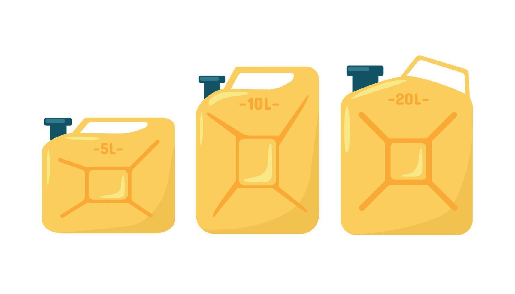 Canister of gasoline with a fuel. Petrol can icon. Vector illustration