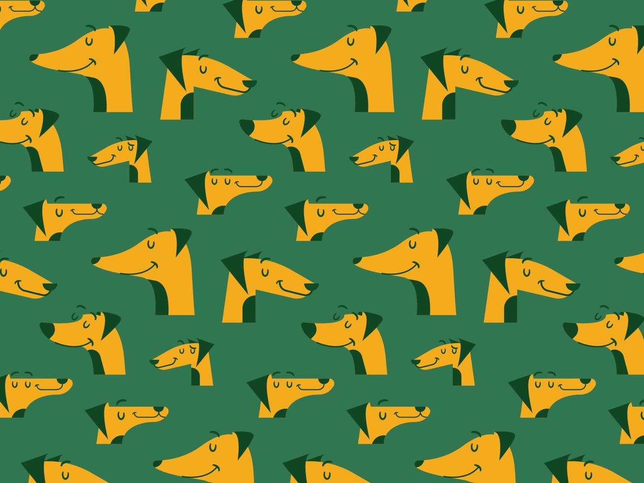 Bunch of self-congident doggies vector