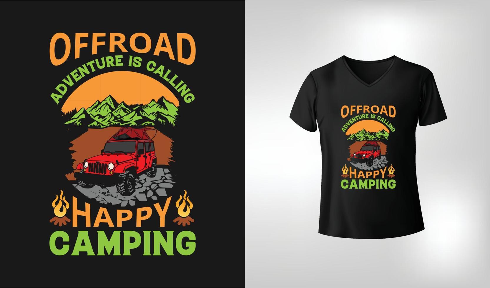 Offroad adventure is calling t shirt design vector