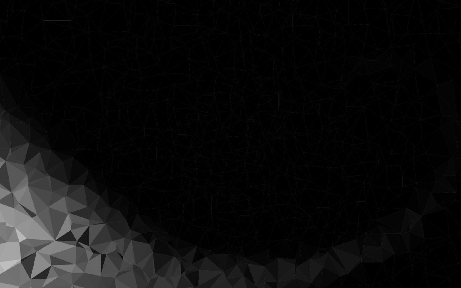 Dark Silver, Gray vector polygon abstract background.