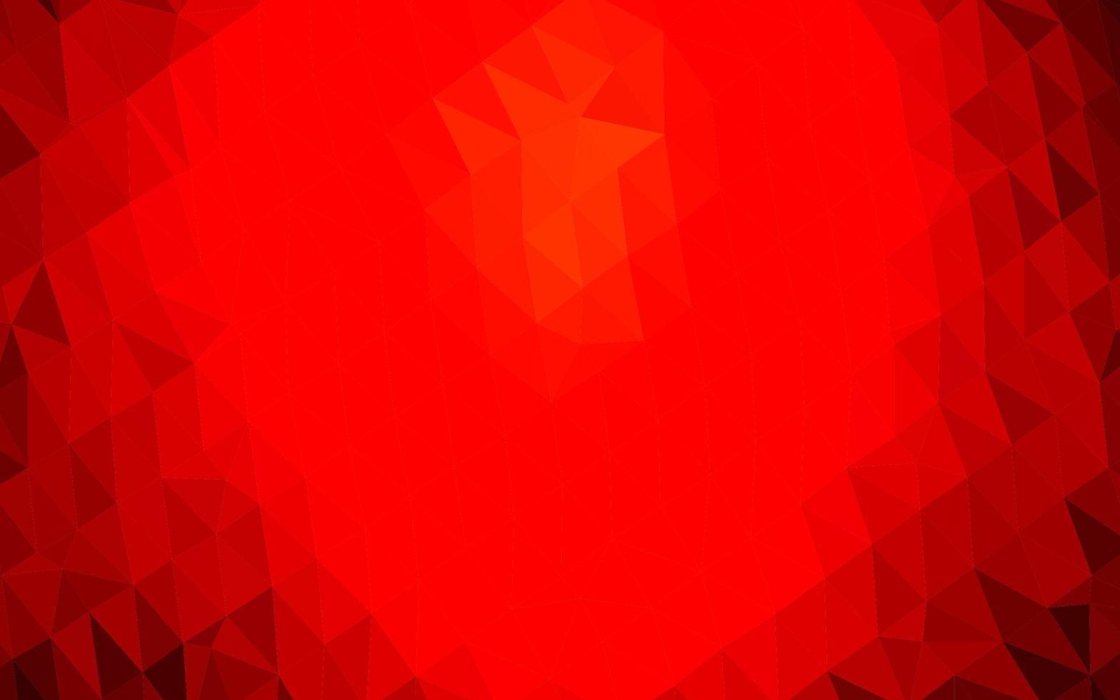 Light Red vector triangle mosaic template.