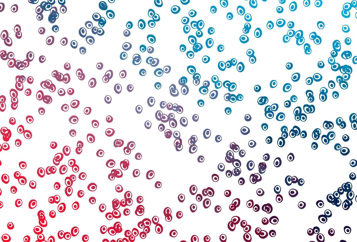 Light Blue, Red vector background with bubbles.