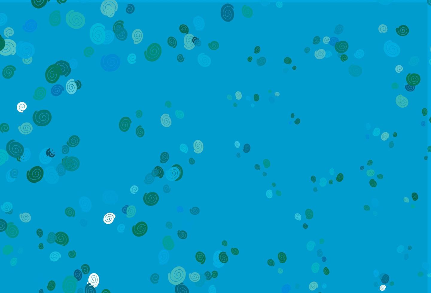 Light Blue, Green vector pattern with liquid shapes.