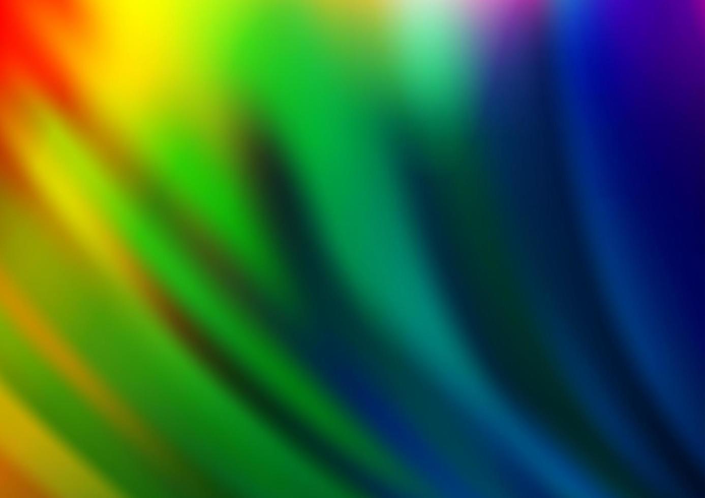 Light Multicolor, Rainbow vector pattern with lines, ovals.