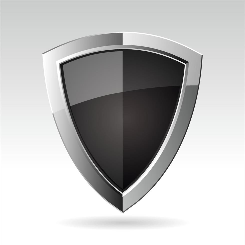 Protection shield concept  security label safety badge icon vector