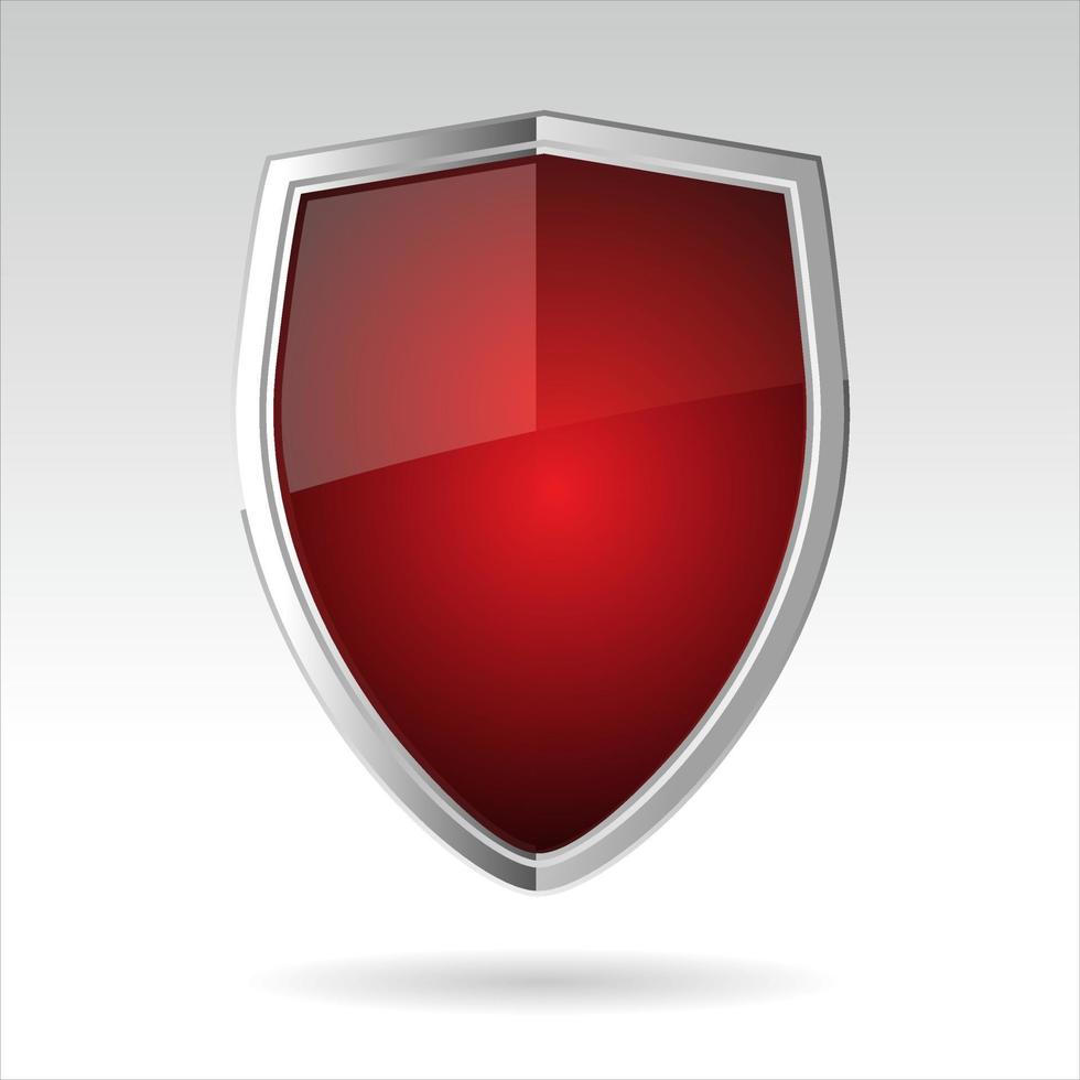 Protection shield concept  security label safety badge icon vector