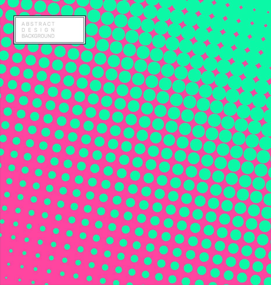 Abstract geometric halftone pattern color gradient background  vector