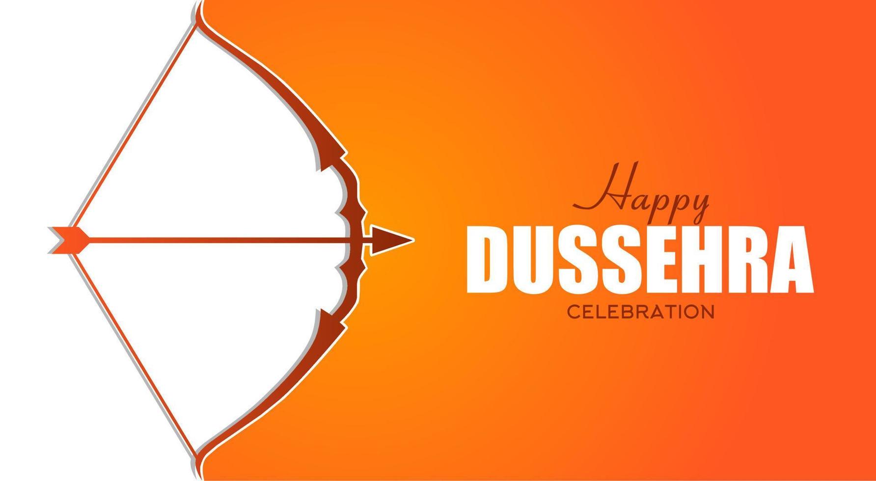 Happy Dussehra celebration vector