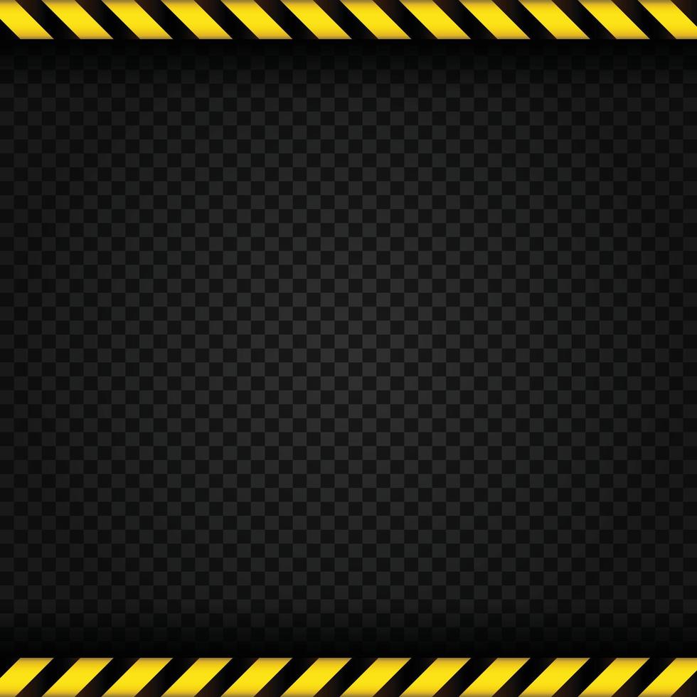 caution with black and gray design vector