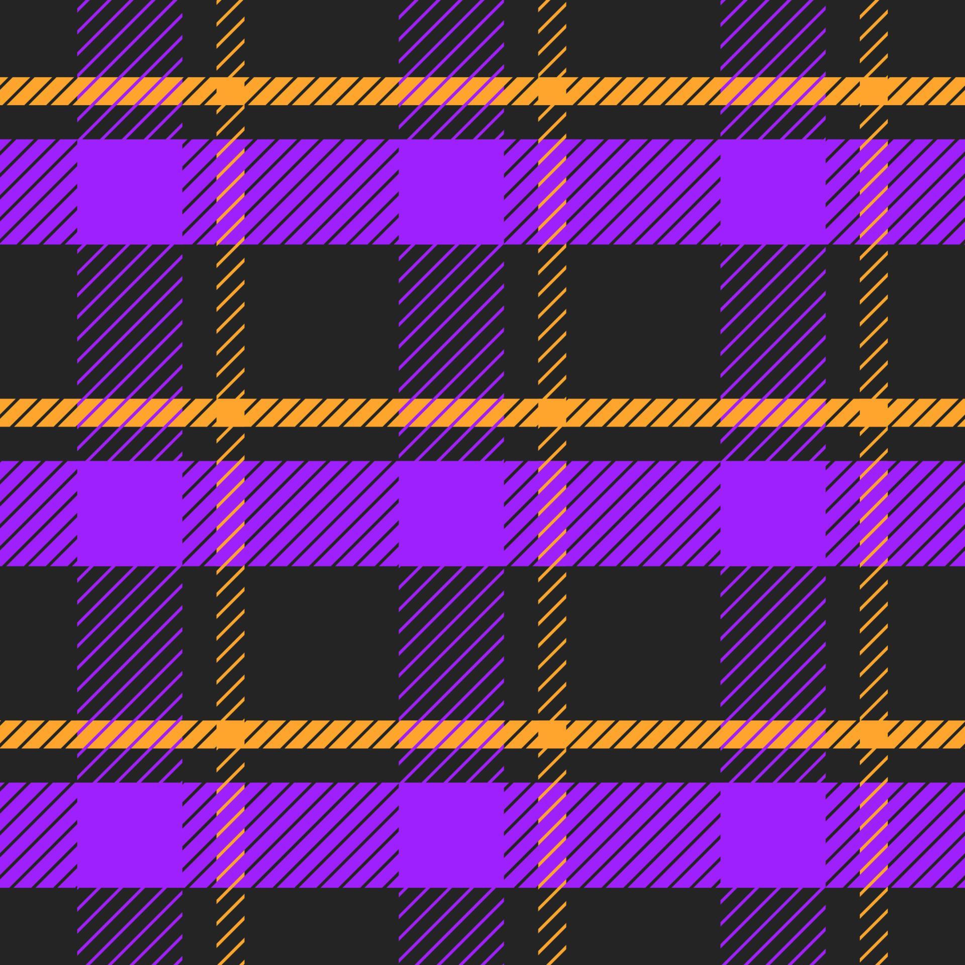 halloween themed colours plaid pattern background 12483043 Vector Art