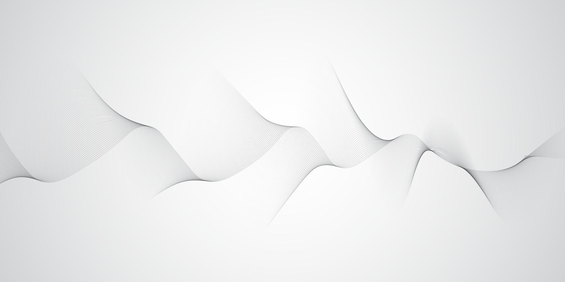 diseño de banner de ondas abstractas vector