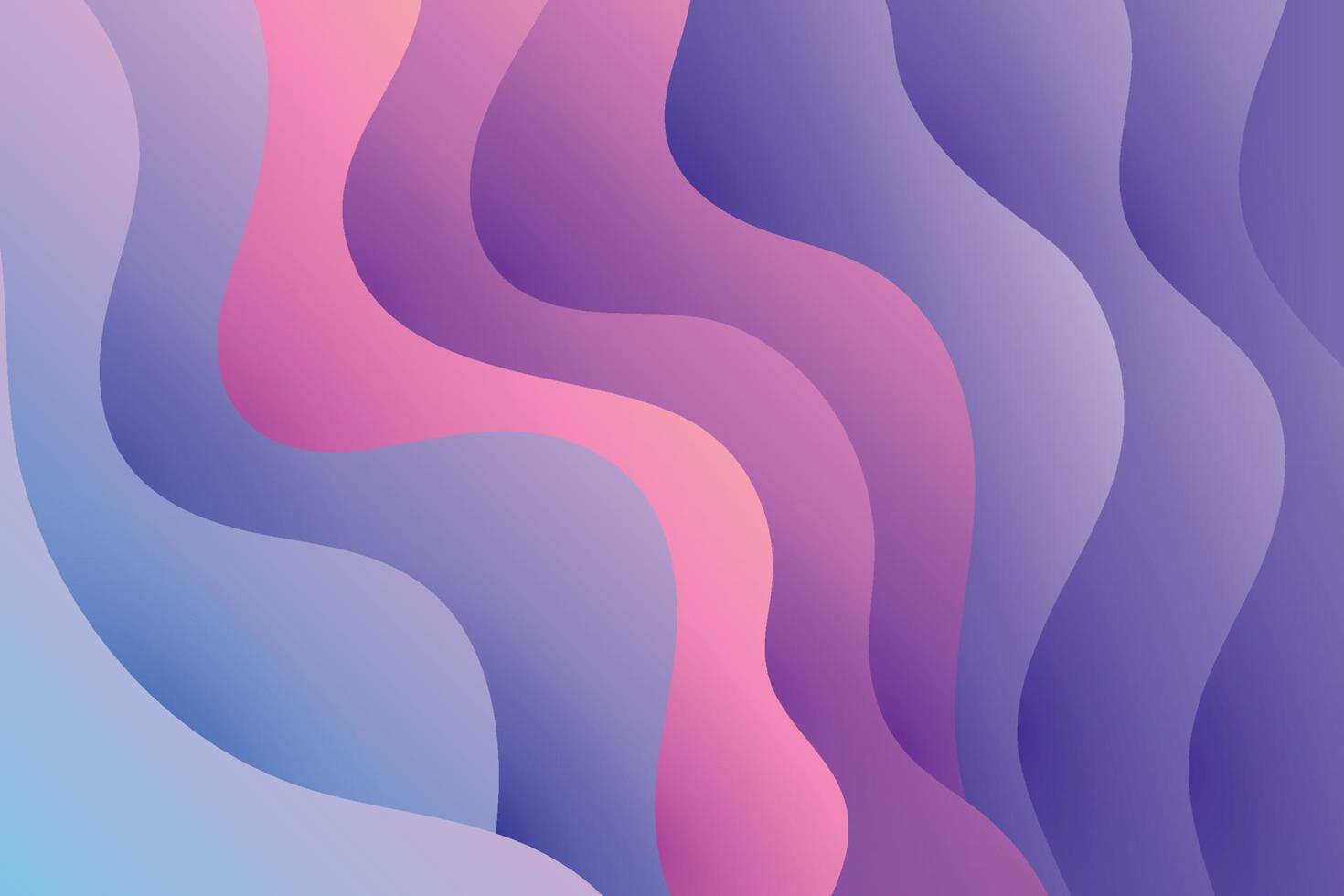 Abstract violet and purple liquid gradient wave decorative background