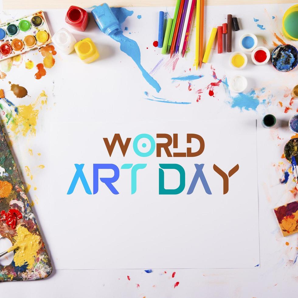 World art day illustration photo