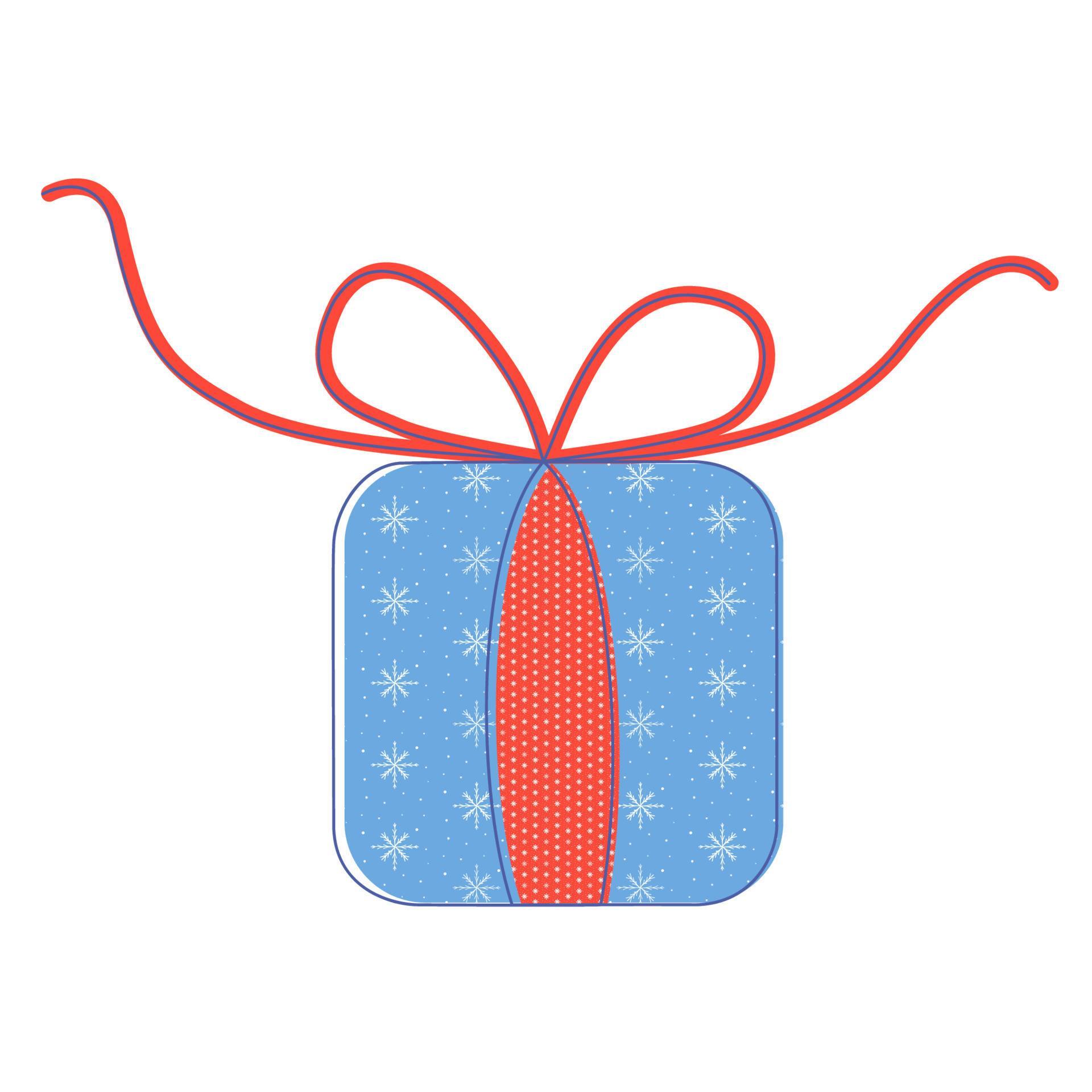Vector Drawing Of A Gift Box In The Style Of Line Art On A White vector-drawing-of-a-gift-box-in-the-style-of-line-art-on-a-white