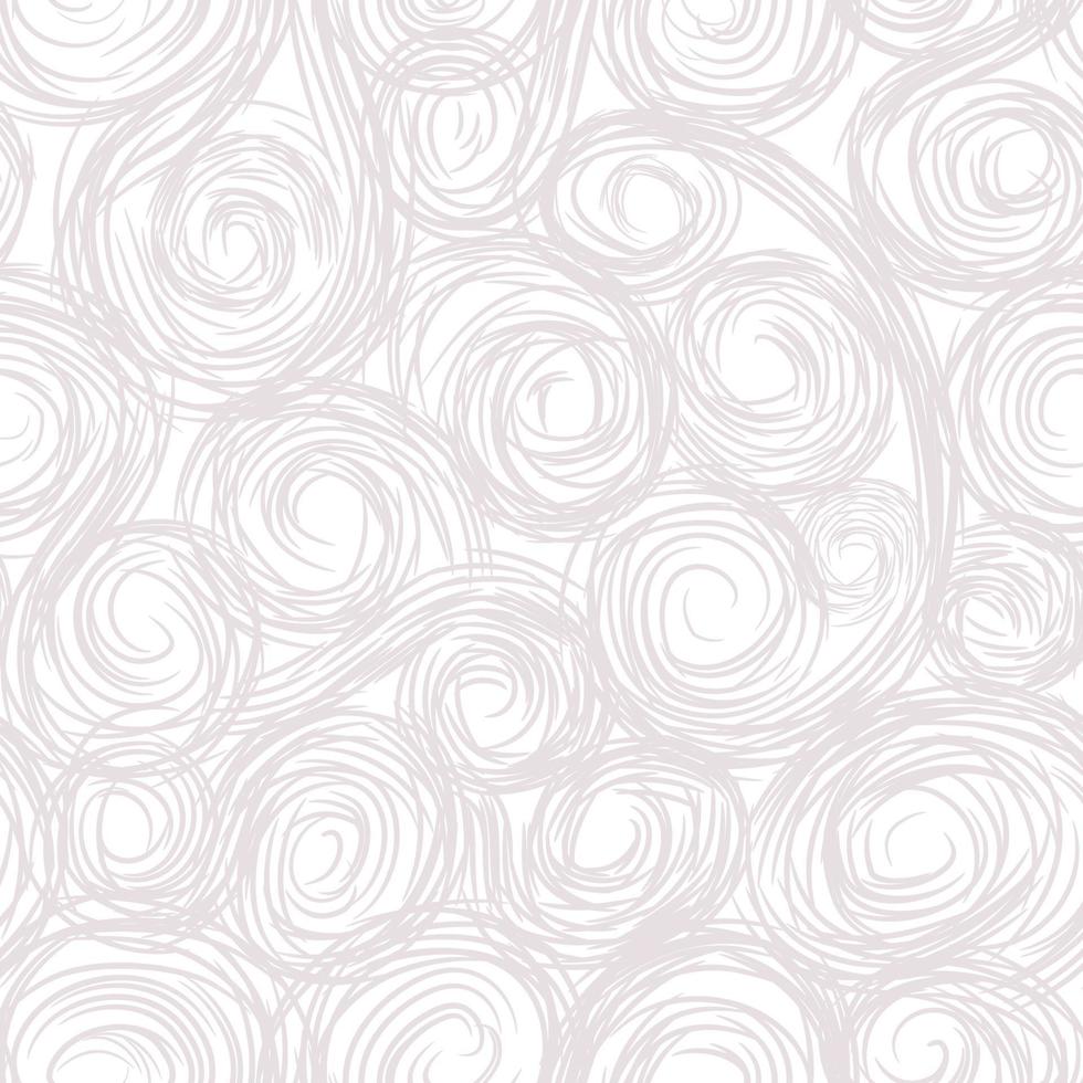Artistic seamless pattern with drawn swil lines. Abstract organic shape repeatable texture. Loop line  background. vector