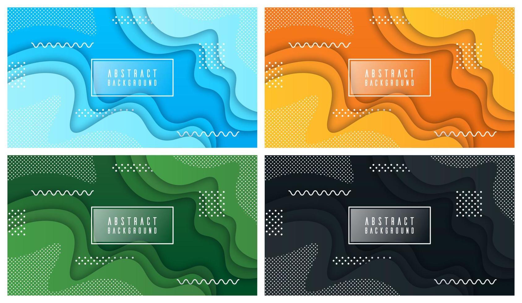 Colorful liquid and geometric background with fluid gradient shapes vector