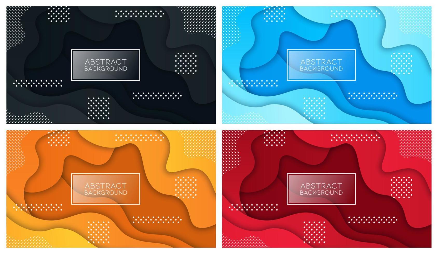 Colorful liquid and geometric background with fluid gradient shapes vector