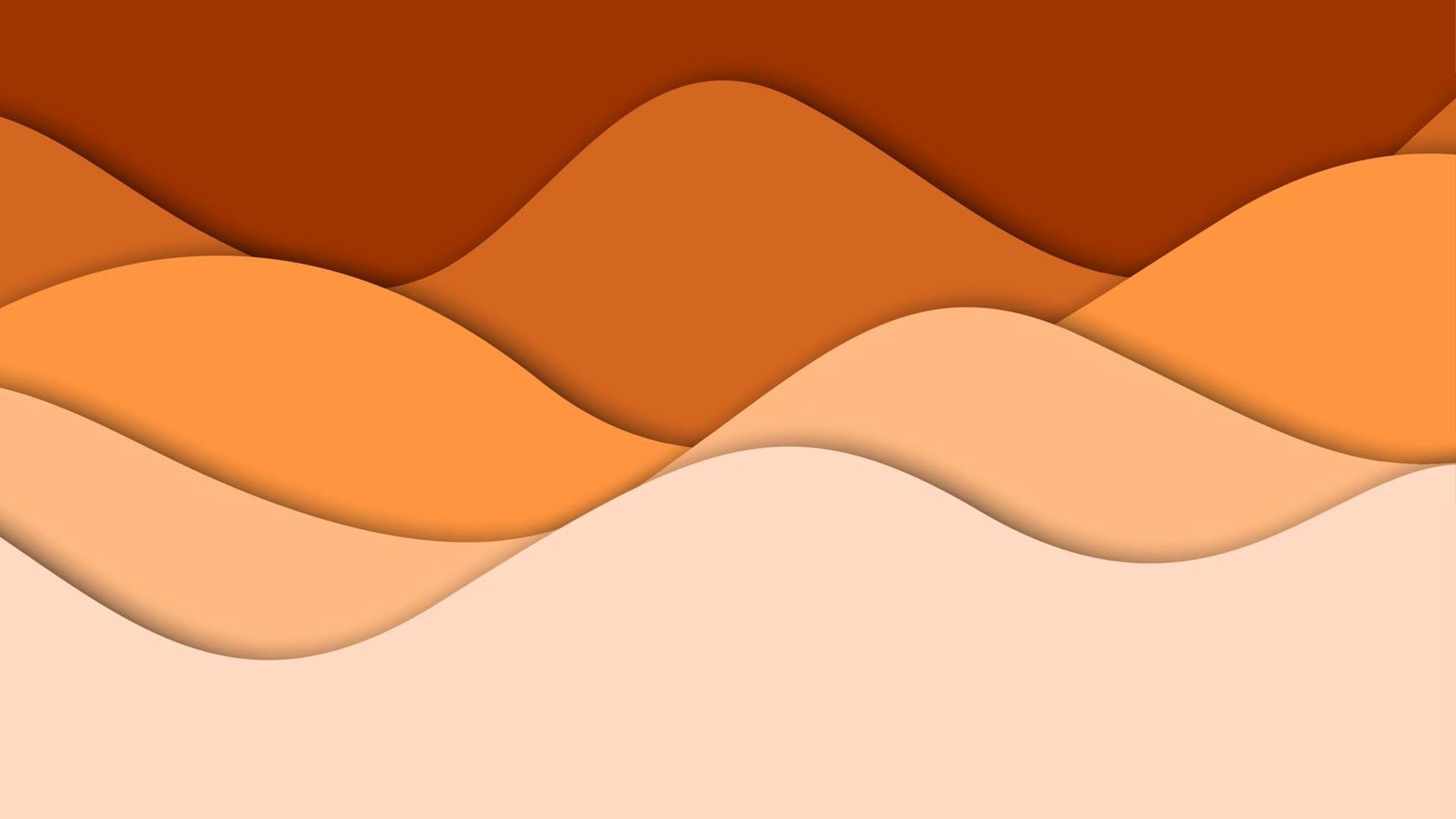3D abstract background and paper cut shapes, vector illustration