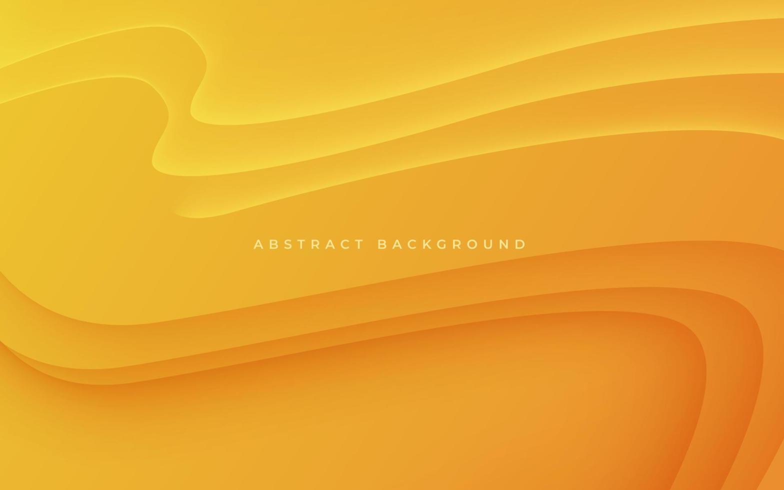sombra ondulada dinámica naranja amarilla abstracta y luz diseño moderno geométrico futurista vector ilustración de fondo.