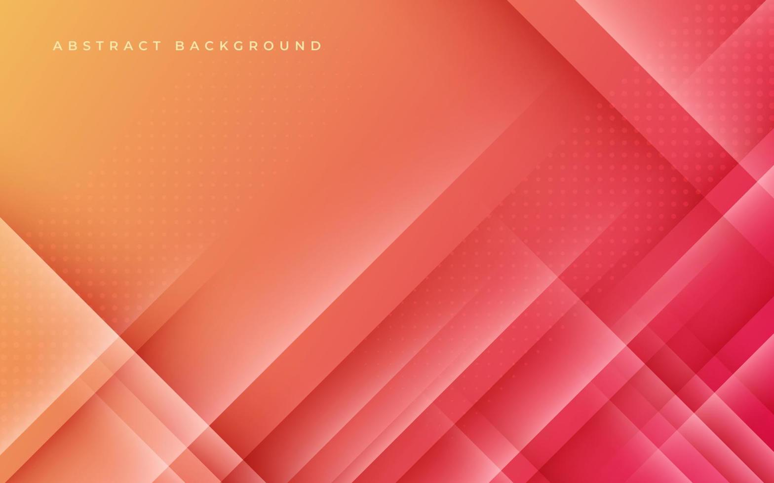 abstract red orange soft diagonal shape light and shadow with halftone dots background. eps10