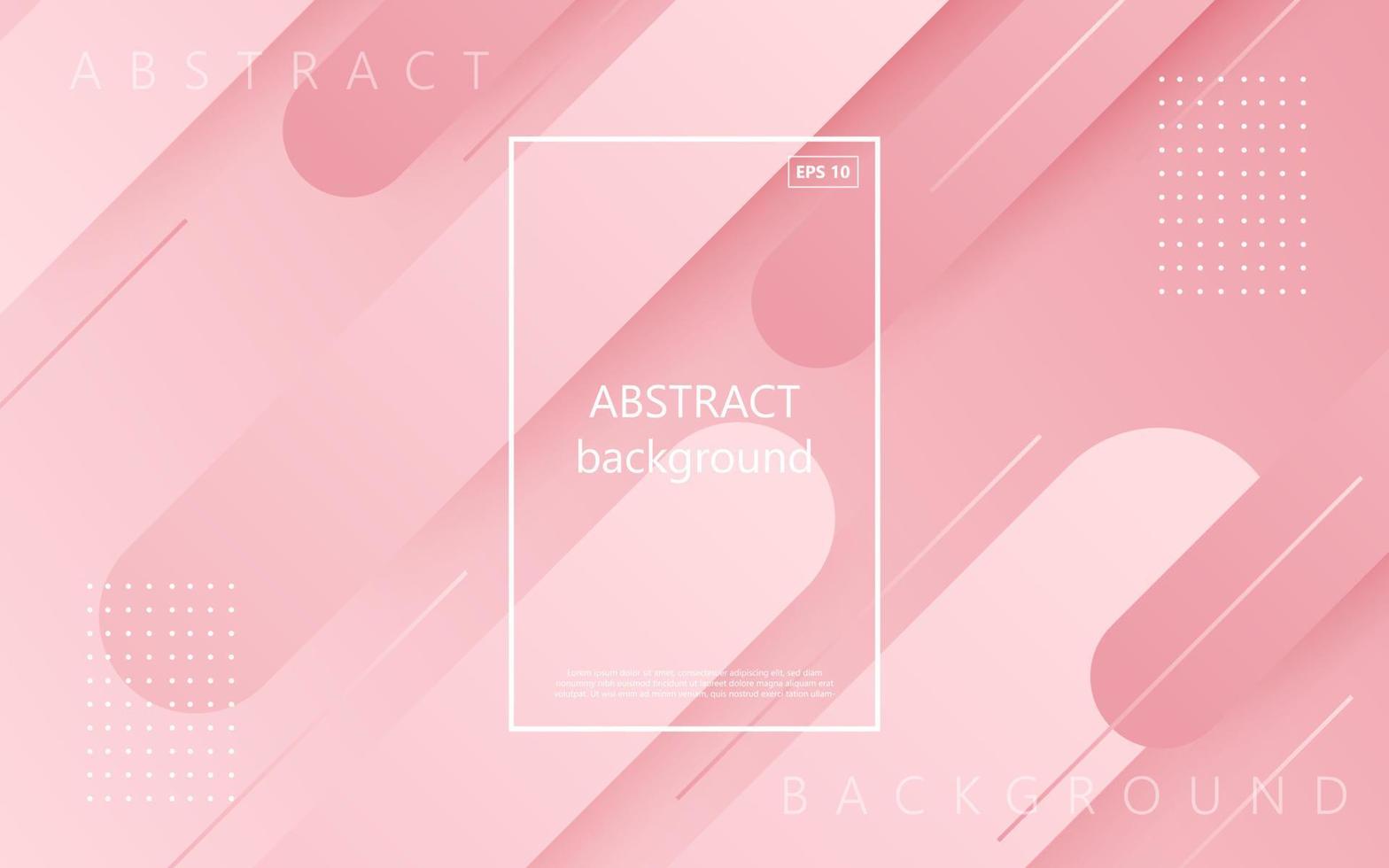 minimal abstract pink soft gradient with geometric shape decoration background. eps10 vector