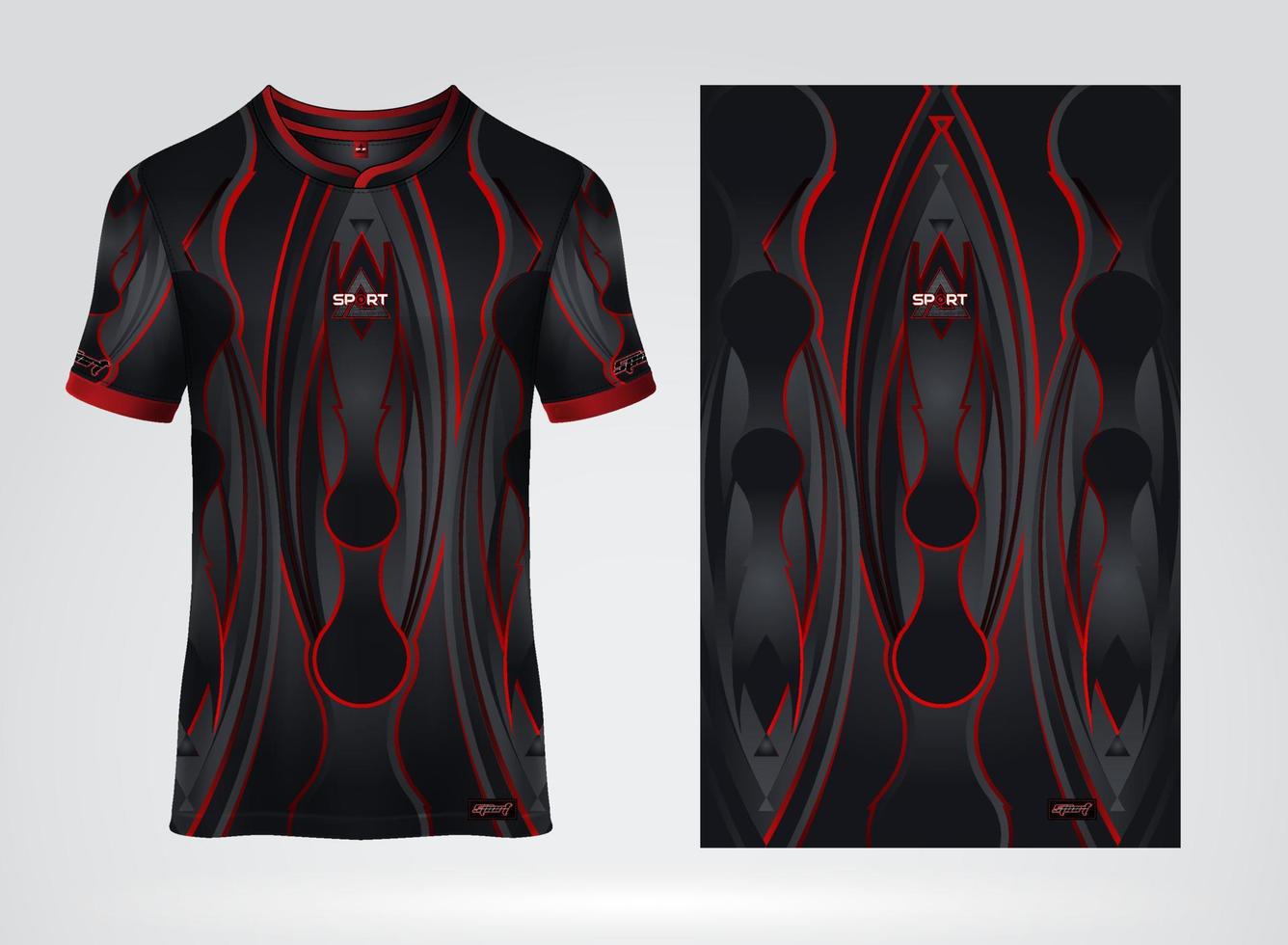 E Sport jersey t-shirt. Soccer jersey mockup for football club. Sport pattern fabric textile. Sport background texture pattern vector