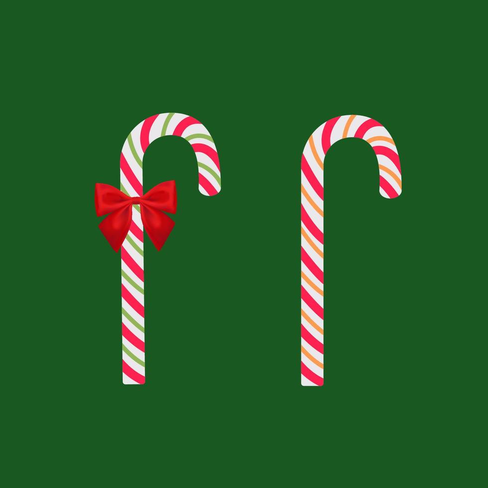 Christmas candy cane, christmas season. Greeting season. vector