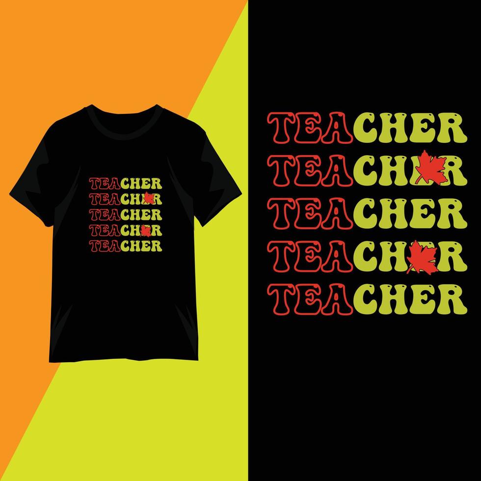 Teachers Day typography T-shirt design vector